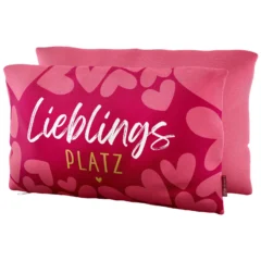 Geschenk für Dich - Kissen "Lieblingsplatz" - Herzen