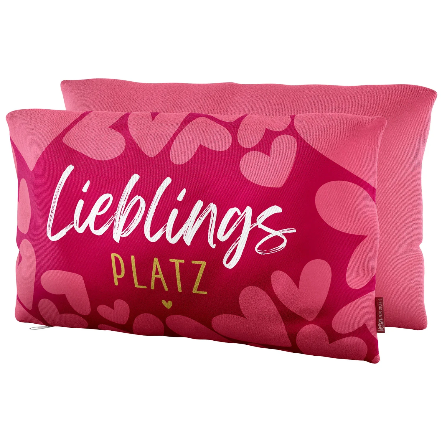 Geschenk für Dich - Kissen "Lieblingsplatz" - Herzen
