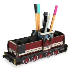WERKHAUS Stiftebox Diesellok V60 Rot
