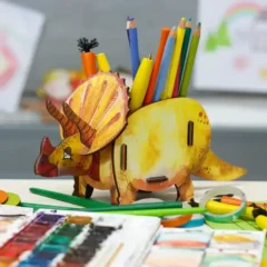 WERKHAUS Stiftebox Dino Triceratops