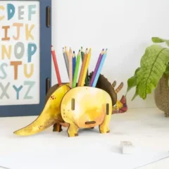 WERKHAUS Stiftebox Dino Triceratops