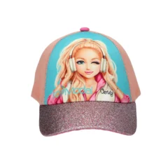 TOPModel Cap MUSIC mit Glitzer, bedruckt