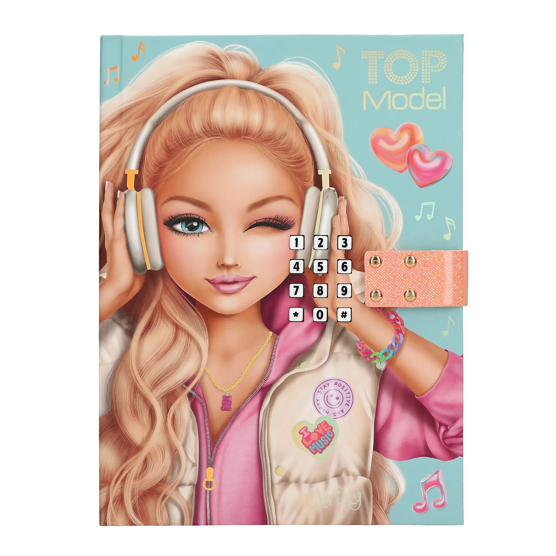 TOPModel Geheimcode Tagebuch mit Sound MUSIC