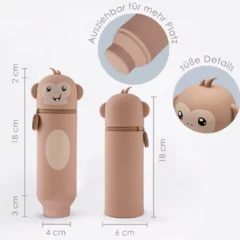 Federmäppchen aus Silikon „Affe Cheeky“