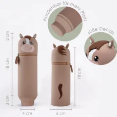 Federmäppchen aus Silikon „Pferd Nelly“