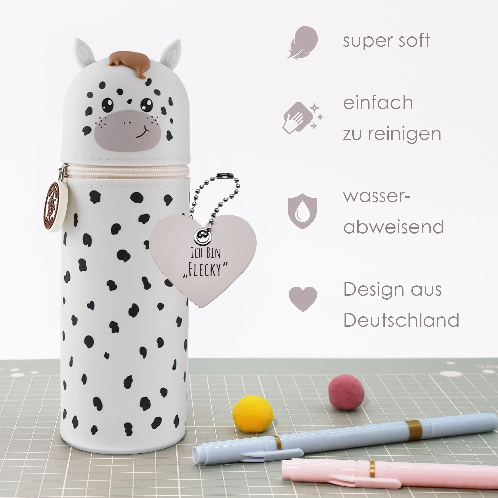 Federmäppchen aus Silikon „Schimmel Flecky“