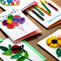 Handgefertigte Mini-Grußkarten von Papierfiligran