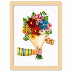 Handgefertigter Magnet „Blumenstrauß" von Papierfiligran