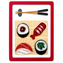 Handgefertigter Magnet „Sushi" von Papierfiligran